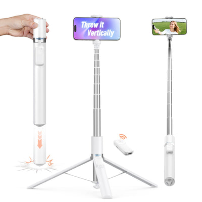 TELESIN 68 inch phone tripod extended