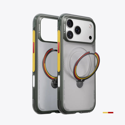 TORRAS Ostand Q3 Air Football Limited case for iPhone 17 Pro Max with 360° rotating stand.