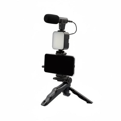 Plokama PK-771 5 in 1 video rig kit with microphone and LED light