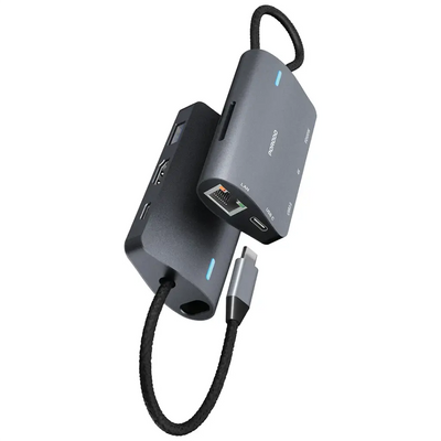 Porodo 7-in-1 Multi-Port USB-C Hub