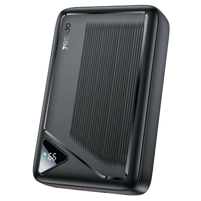 YESIDO YP83 20000mAh power bank with digital display and fast charging.