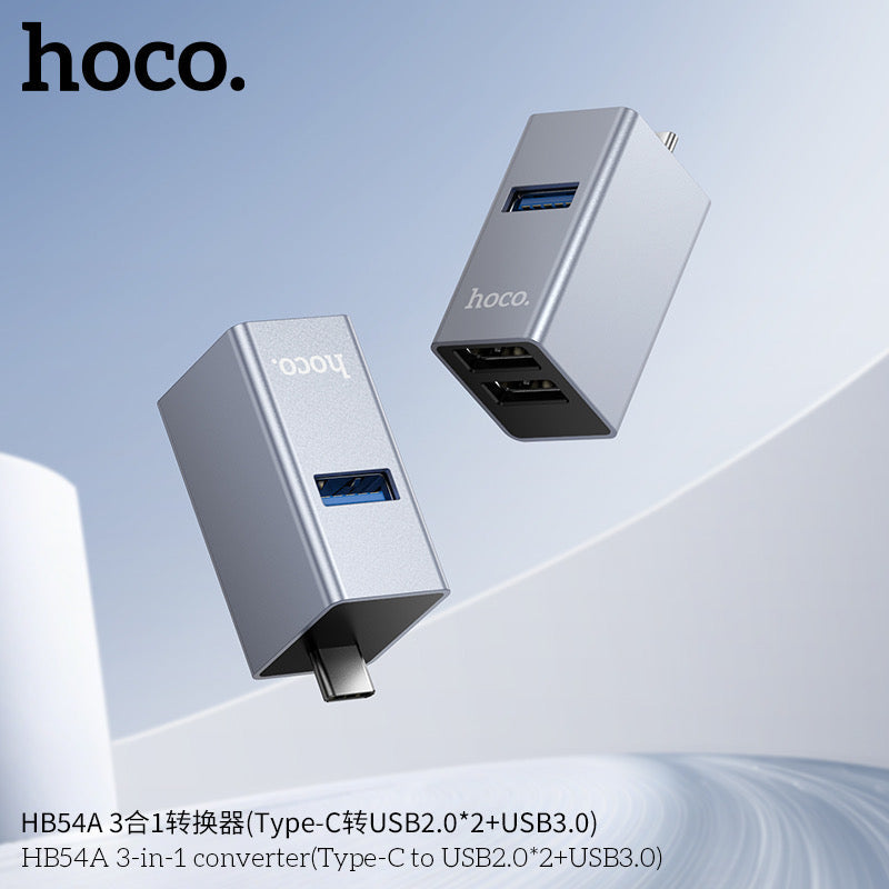 Compact HOCO HB54A USB hub for data transfer and peripherals
