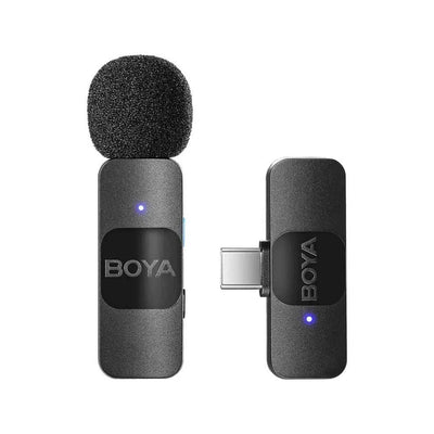 BOYA BY-V10 Wireless Lavalier Microphone USB-C β 1 Mic for Android & iPhone 15+