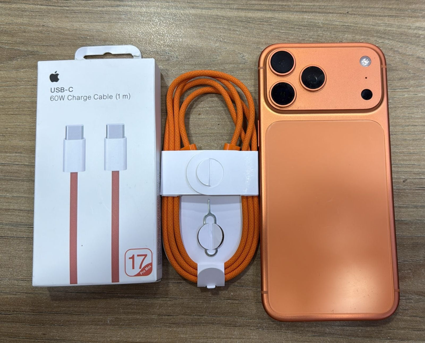 USB-C to USB-C Cable 60W Fast Charging – Orange 1M A Quality