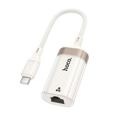 Hoco Crystal Type-C LAN adapter for laptops and tablets