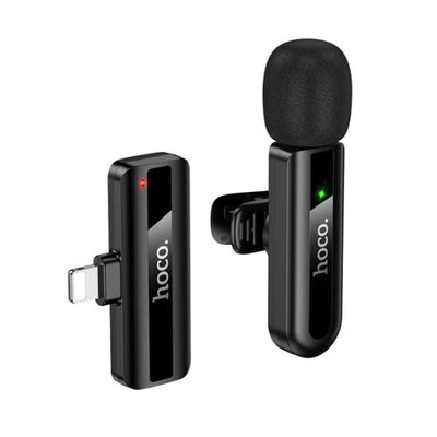Hoco L20 Clip-On Lavalier Microphone – Crystal Clear Audio for iPhone Lightning
