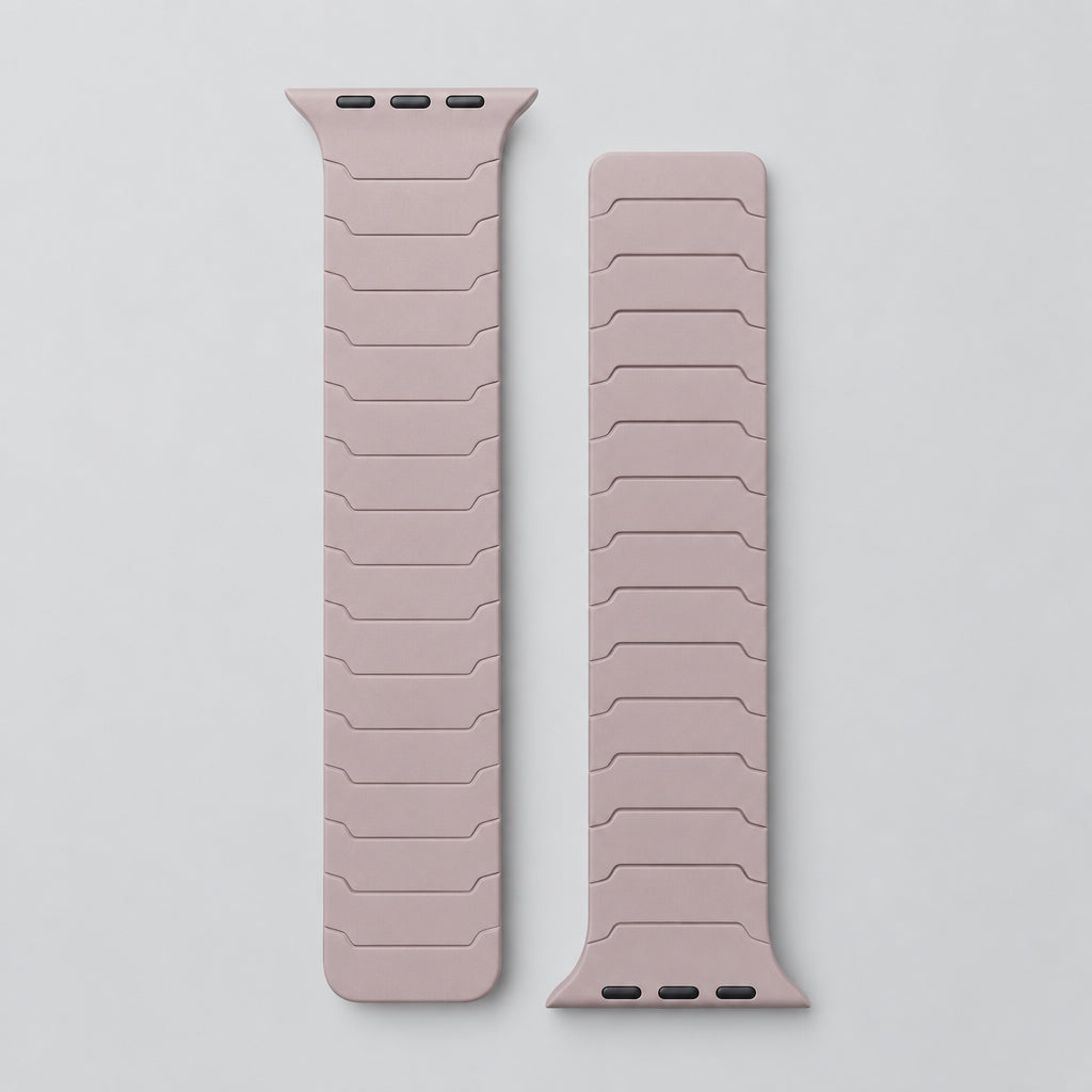 Magnetic silicone Apple Watch band – Pink