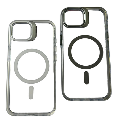 iPhone 16e MagSafe Case with Stand – Clear Shockproof Cover with Camera Frame