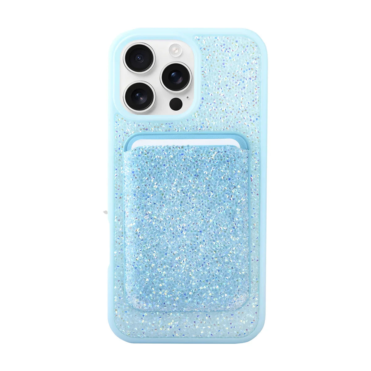 Glitter MagSafe Case with Magnetic Wallet