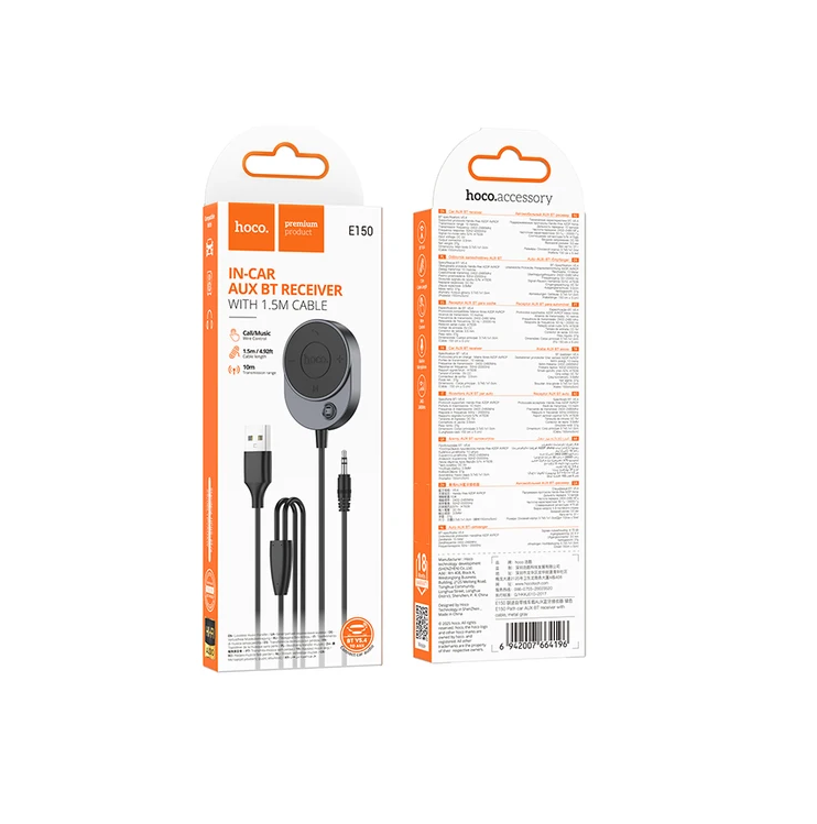 In-Car AUX Bluetooth Receiver HOCO E150