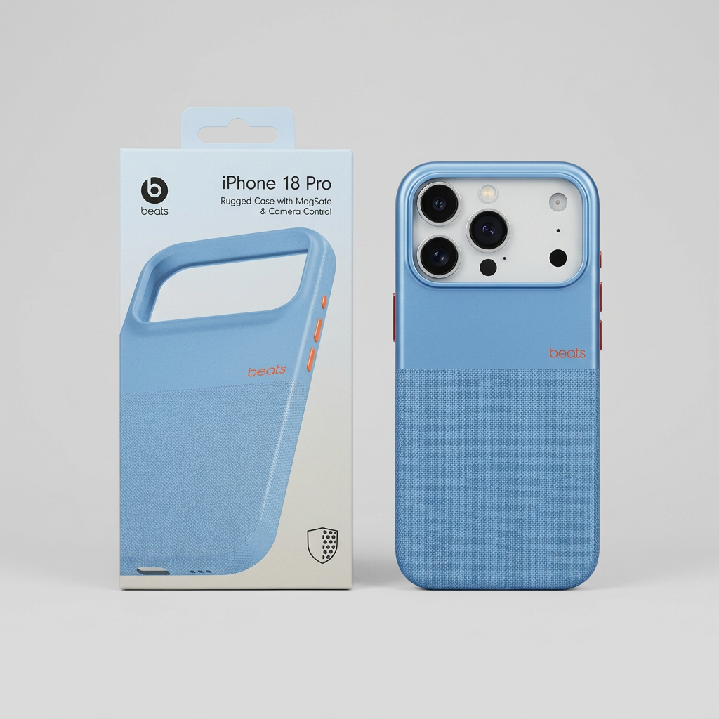 Beats Rugged MagSafe Case iPhone 18 Pro – Light Blue with Box
