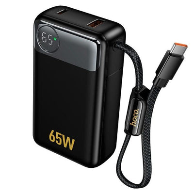 HOCO Q53 12000mAh 65W power bank with built-in cable