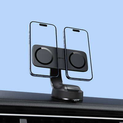 ACEFAST D60 magnetic car mount holder for two phones