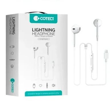 COTECi Lightning wired earphones for iPhone