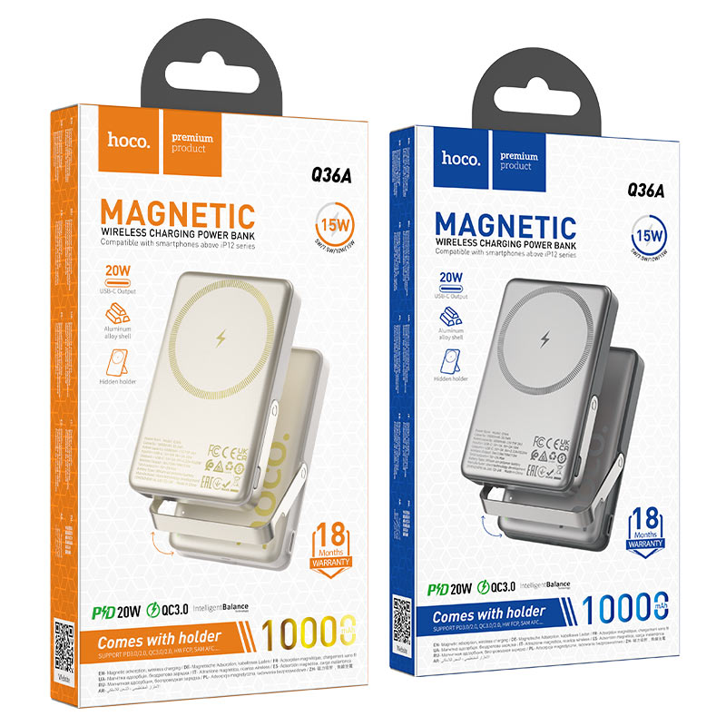 Wireless Power Bank 10000mAh PD20W – HOCO Q36A Sunlight