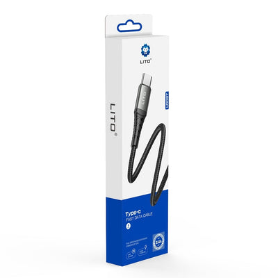 LITO Type-C fast data cable packaging on a white background