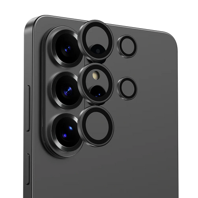 Camera lens protector for Samsung S26 Ultra installed on phone.