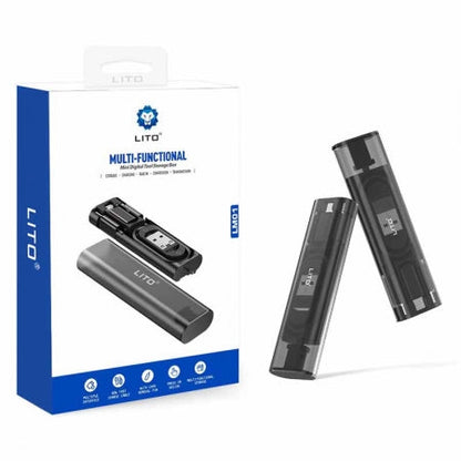 LITO Multi-Function Data Cable Storage Box with Retrieve Card Pin