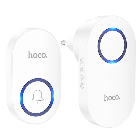HOCO HI25 Wireless Doorbell – 60 Chimes | 150m Range | Smart Door Chime
