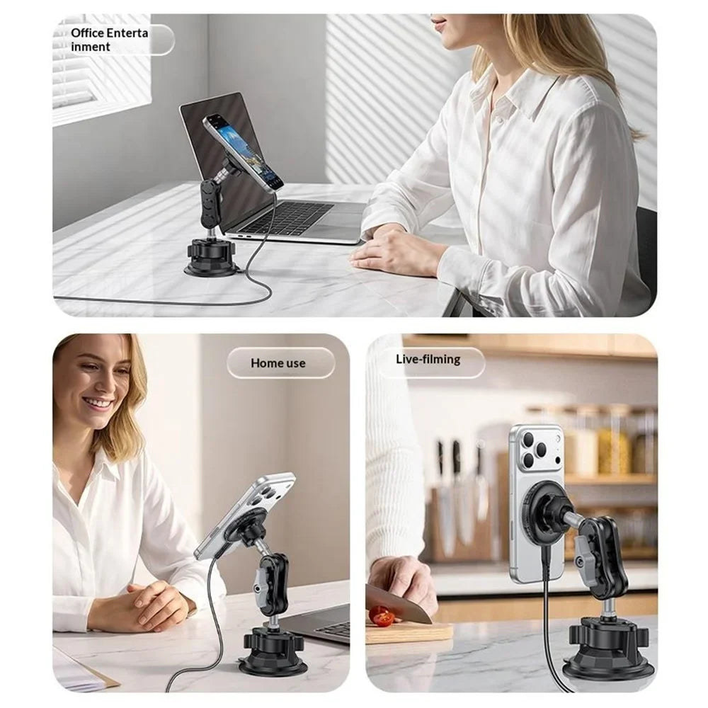 Yesido C322 15W Magnetic Wireless Car Charger Mount - MagSafe