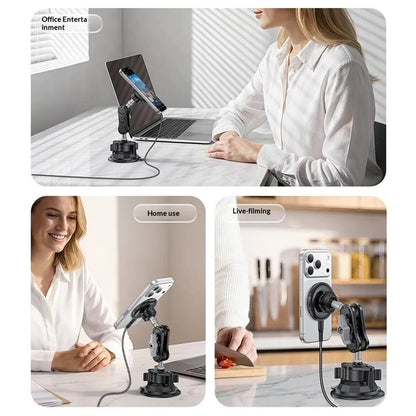 Yesido C322 15W Magnetic Wireless Car Charger Mount - MagSafe
