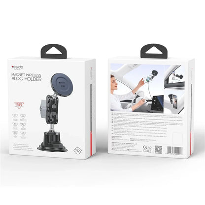 Yesido C322 15W Magnetic Wireless Car Charger Mount - MagSafe