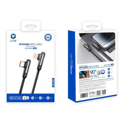 LITO LD13 USB-C to Lightning Angle Design Fast Charging Cable – 1m