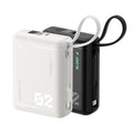 Blueo P002 Cube Fast Charging Power Bank with Built-in Cable 20000mAh - White
