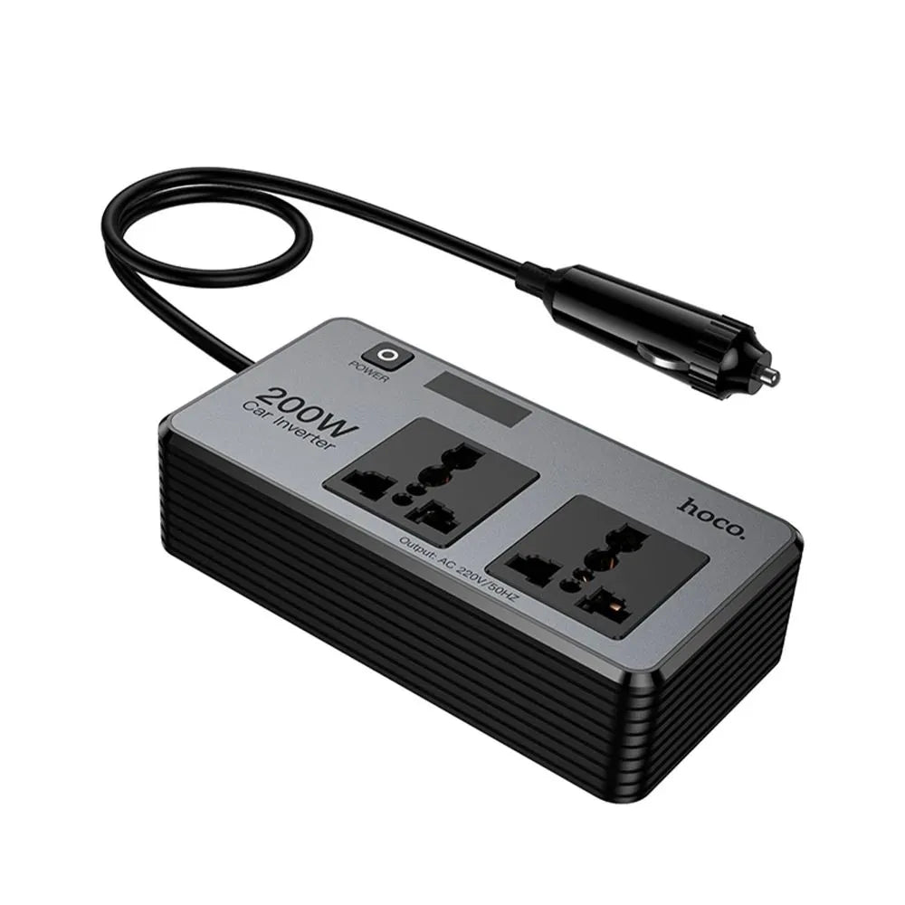 USB-C and QC3.0 ports on HOCO Z66 inverter

