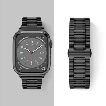 HOCO WA32 five-bead steel strap for Apple Watch in silver.
