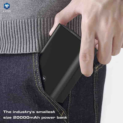 LITO LP02 GAN 36W Fast Charging 20000mAh High Capacity Power Bank