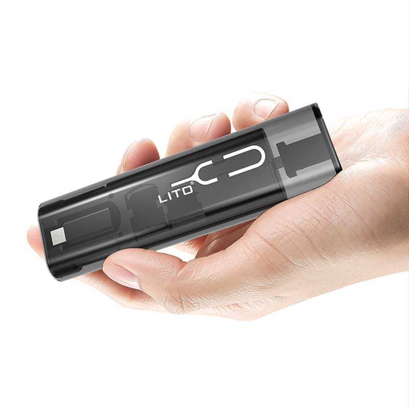 LITO Multi-Function Data Cable Storage Box with Retrieve Card Pin