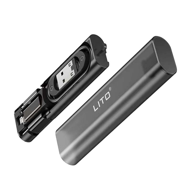 LITO Multi-Function Data Cable Storage Box with Retrieve Card Pin