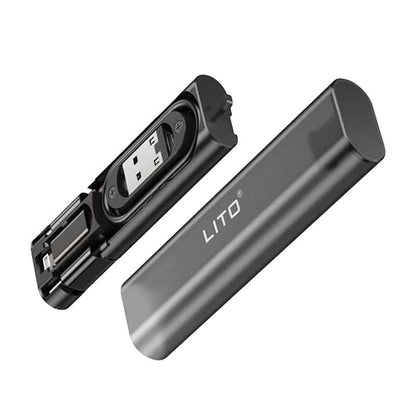 LITO Multi-Function Data Cable Storage Box with Retrieve Card Pin