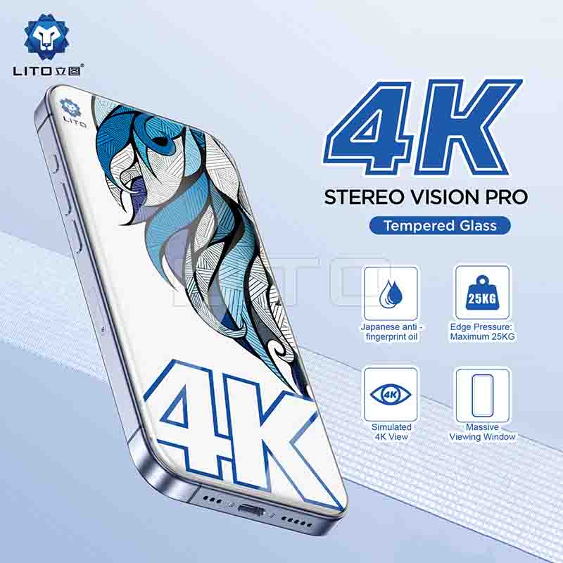 LITO D+ MAX 4K Clear Tempered Glass Screen Protector