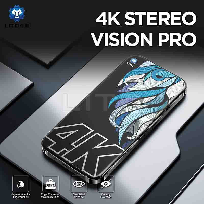 LITO D+ MAX 4K PRIVACY Tempered Glass Screen Protector