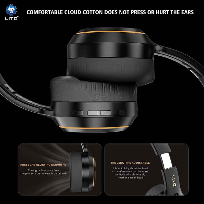 LITO LE08 Hi-Fi sound wireless headset design