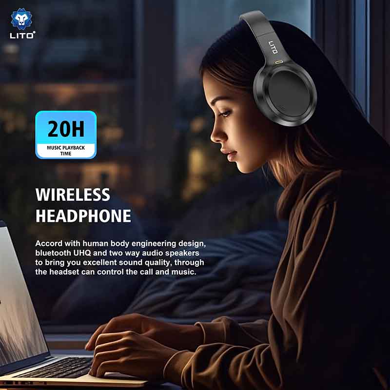 Bluetooth Headset With Hi-Fi Sound LITO LE08