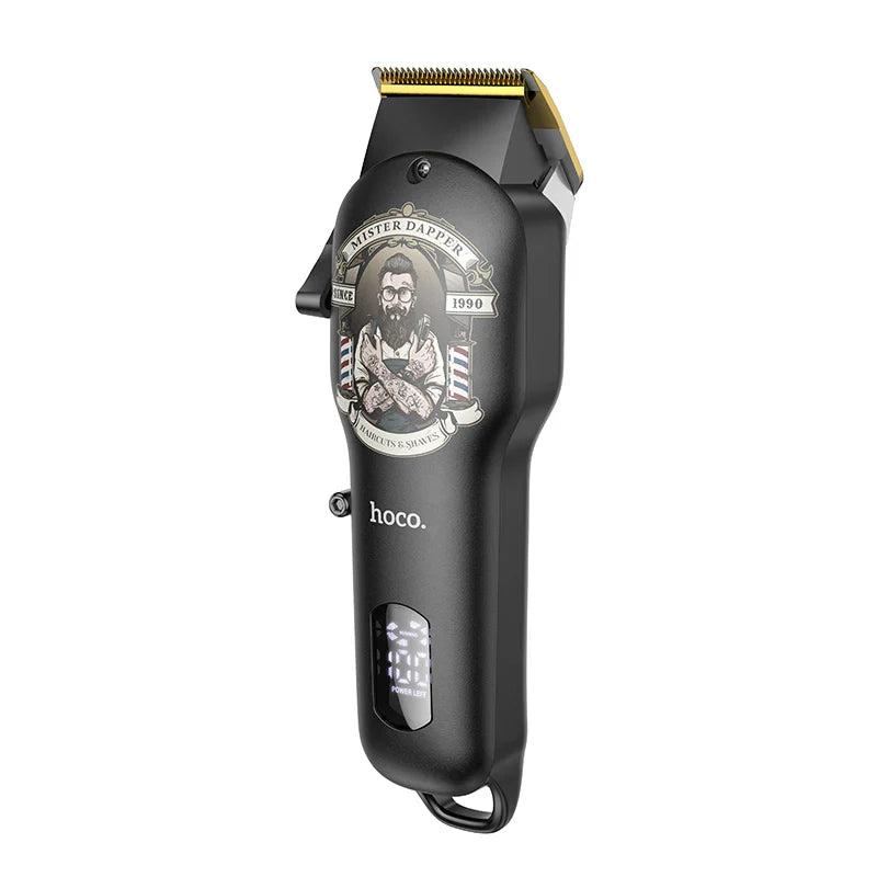 Electric Hair Clipper with Digital Display (Black & Gold) HOCO HP20