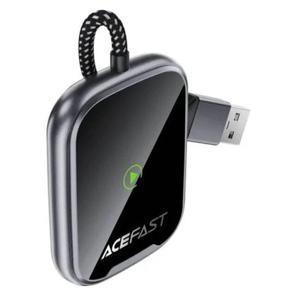 Compact wireless Apple CarPlay connection adapter
