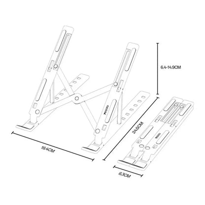 Yesido LP07 laptop stand holding a laptop at raised height