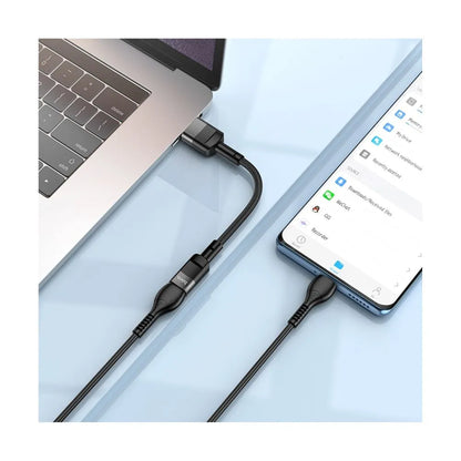 HOCO U107 USB-A Male to Type-C Female Adapter Cable – 10cm