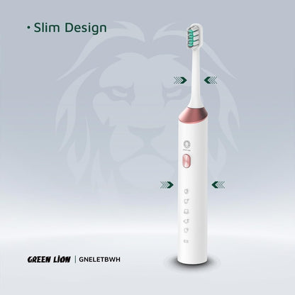 Green Lion oral care toothbrush with smart timer and soft bristles