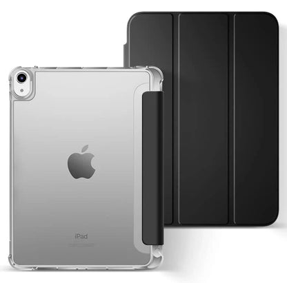 iPad flip case with transparent back and stand function