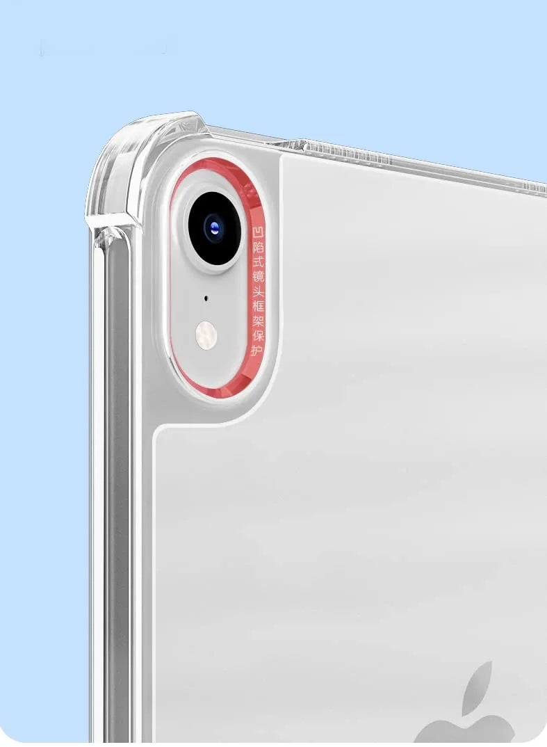 tablet flip case with clear back and full protection