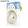 2-in-1 Desktop Fan with Humidifier & LED Light BOROFONE DBF04