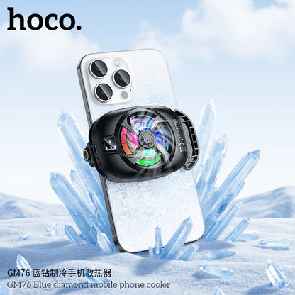 HOCO GM76 gaming phone cooler with adjustable clamp