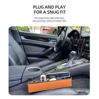 Car Organizer with Built-in USB & Type-C Ports Zhuse