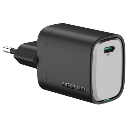 Green Lion Supra 33W EU wall charger black grey