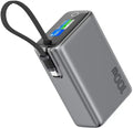 Green Lion Tron X 25000mAh Power Bank PD 100W with Smart TFT Display - Gray